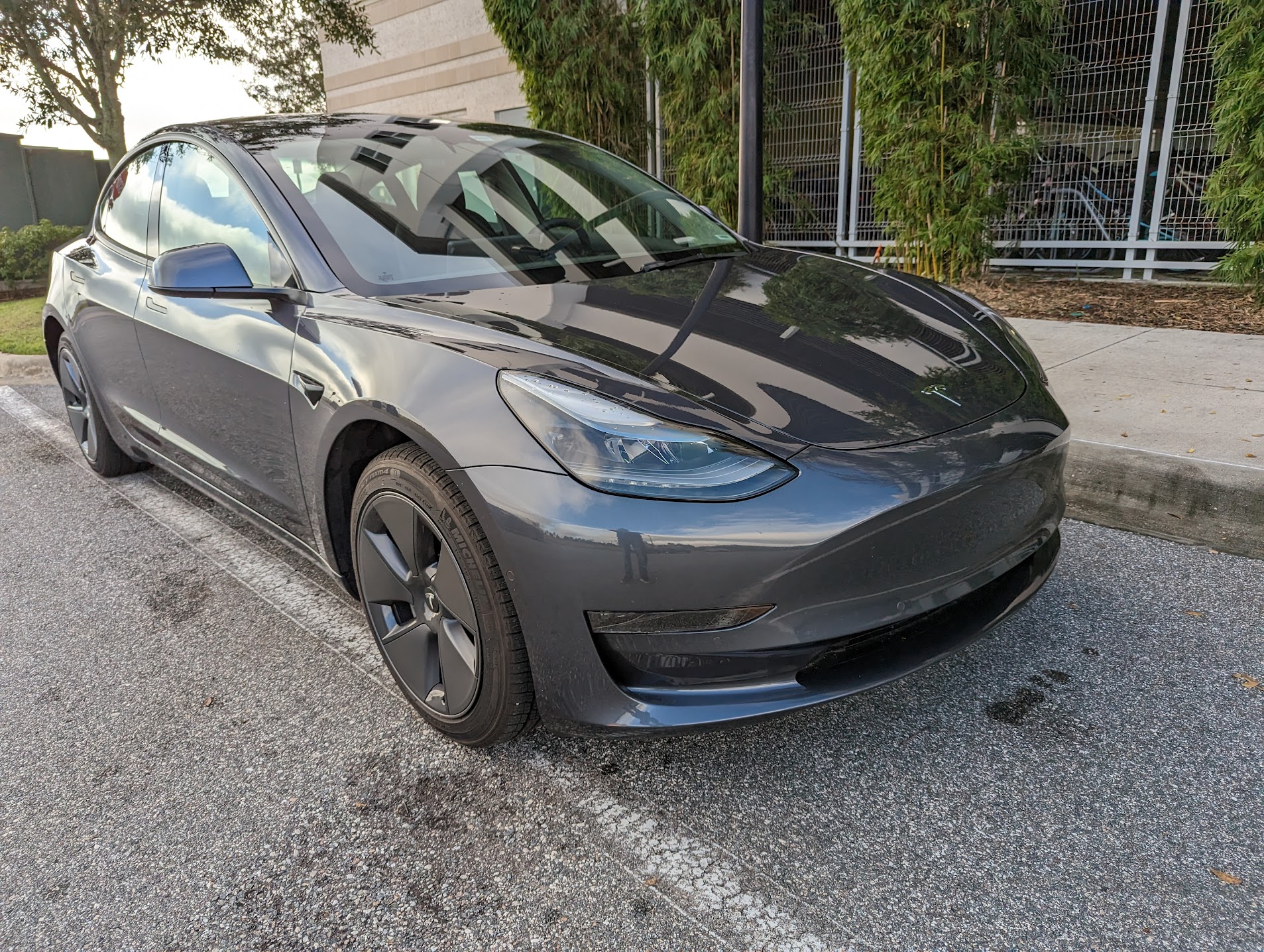 grey tesla